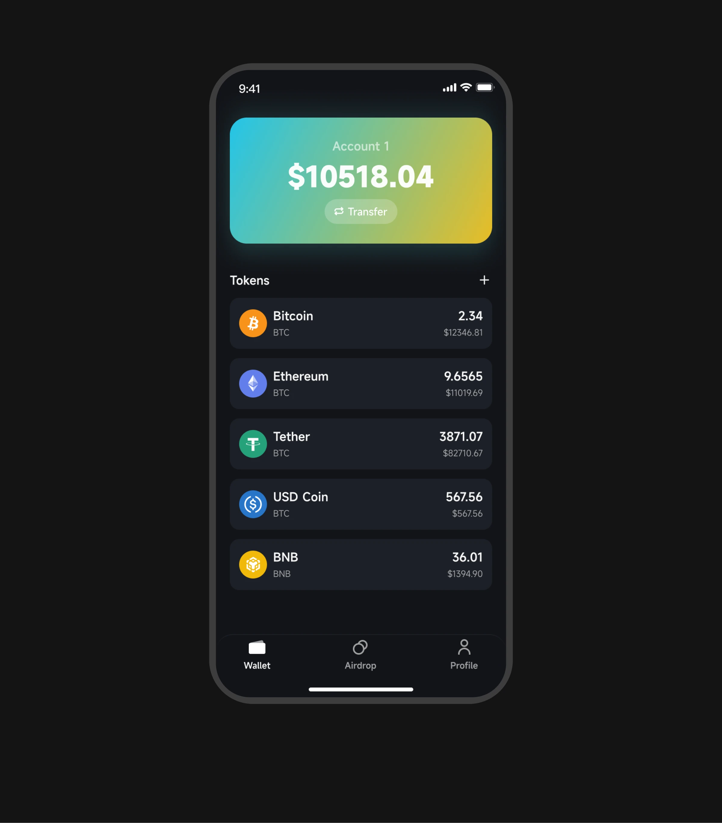 Gas Game 钱包资产首页