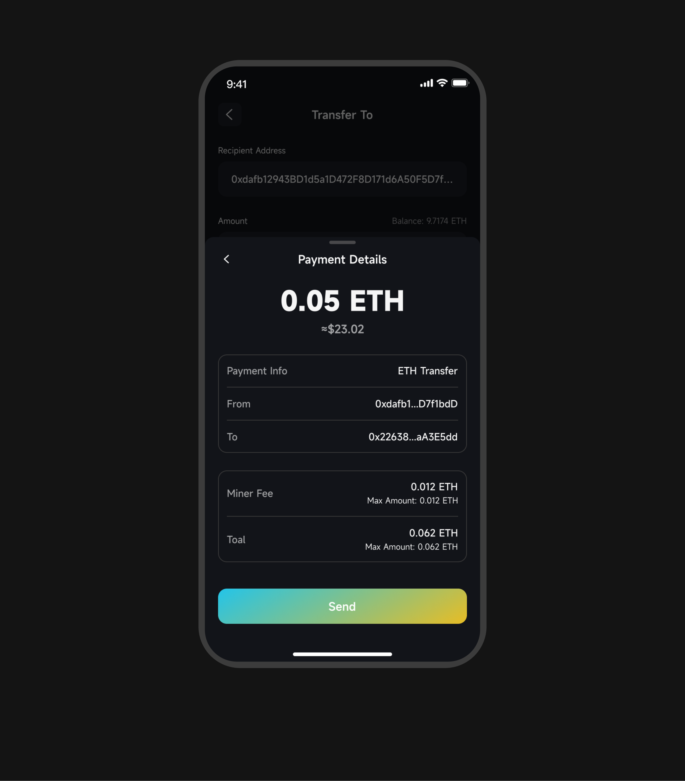 Gas Game 设置转账金额